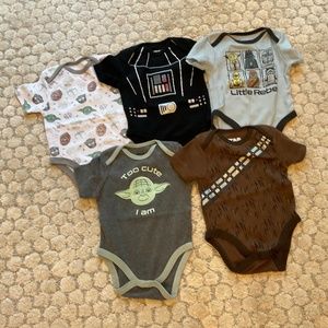 Star Wars Baby Bodysuit/Onesies 5 Pack